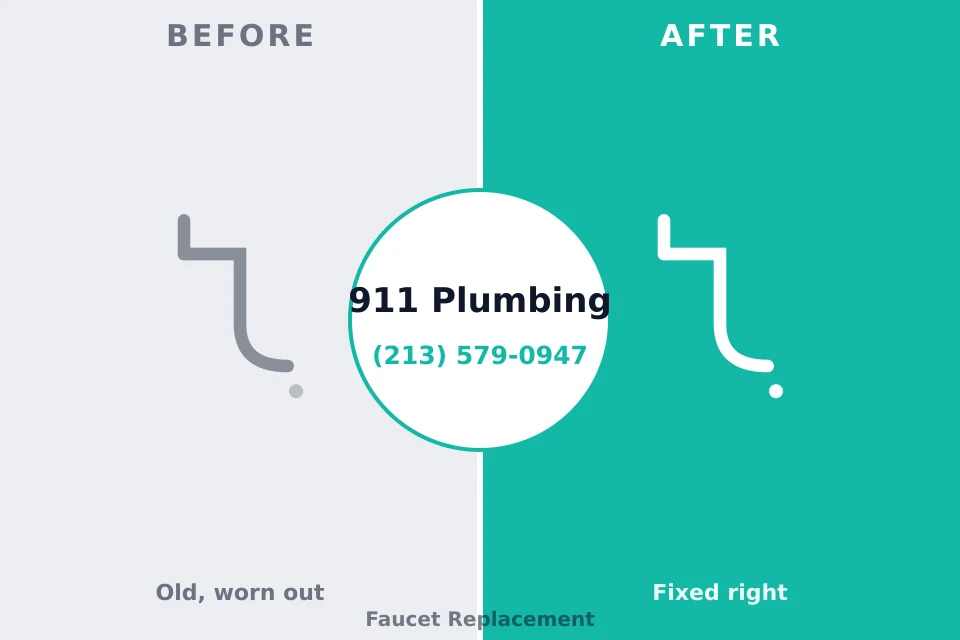 Before and after: plumbing repair Youngsville, PA